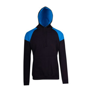 MENS SHOULDER CONTRAST PANEL HOODIE