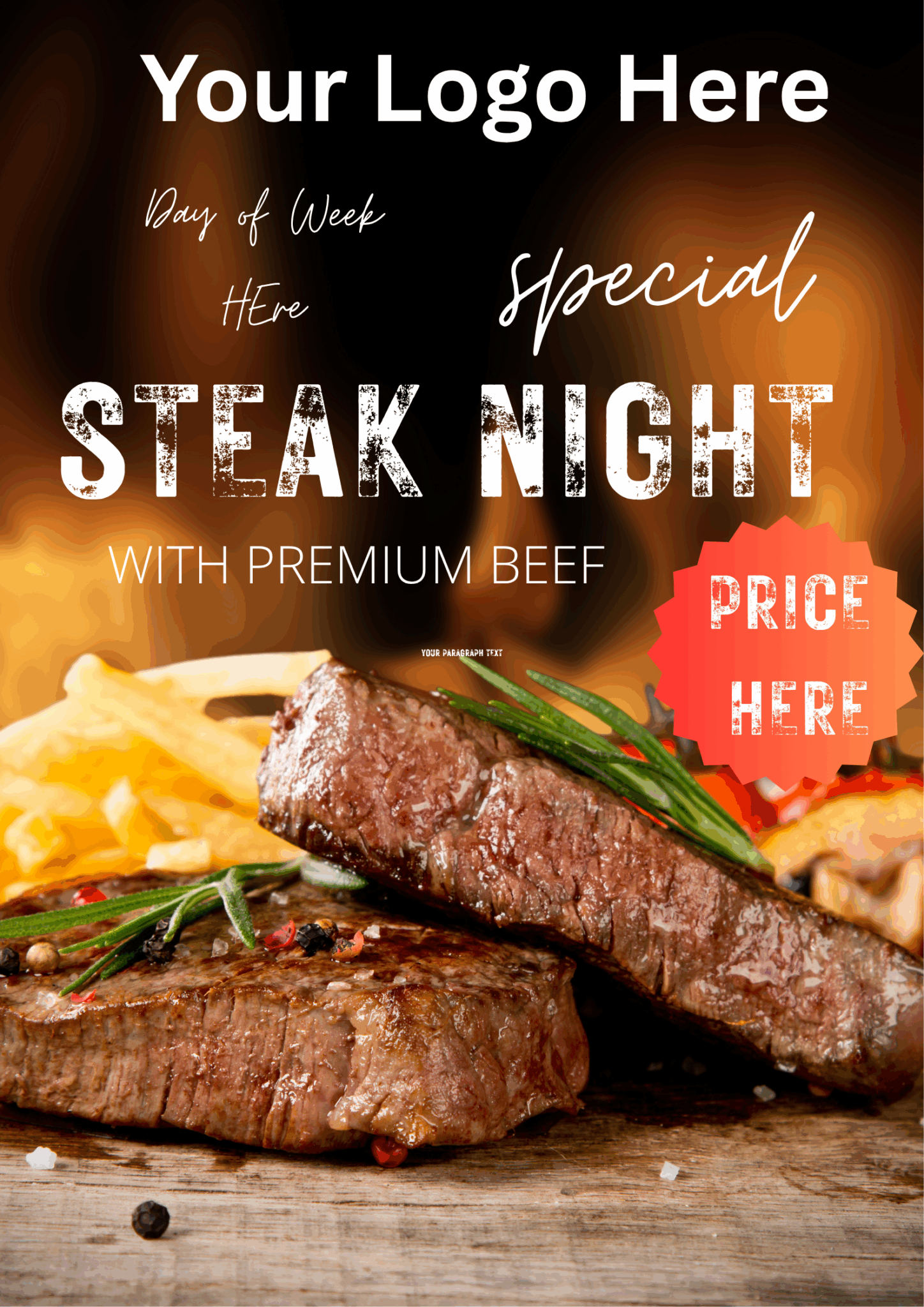 Steak Night Special Poster Print – Prestige Print Australia